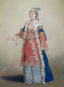 Frankińska kobieta z Pery, Konstantynopol, 1738-43 (pastel na papierze)